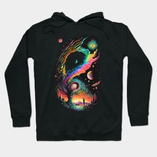 Psychedelic Space Tree Hoodie